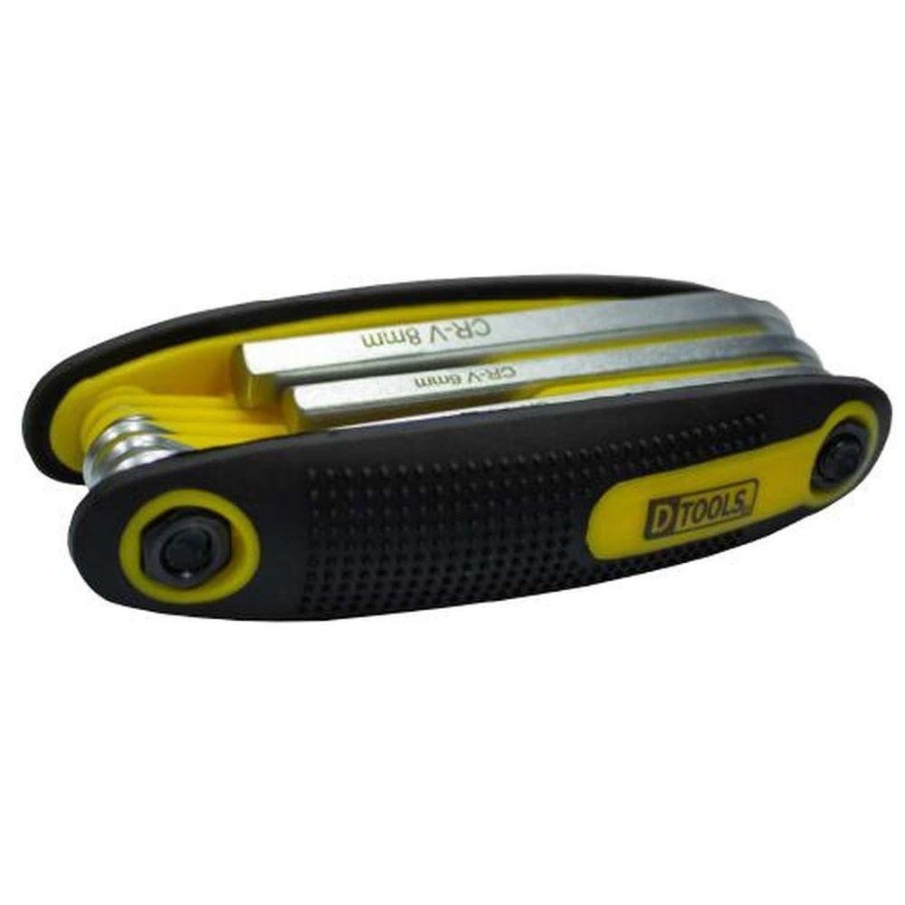 Chave Hexagonal Canivete 8 Peças Cromo-vanádio - Dtools - 3