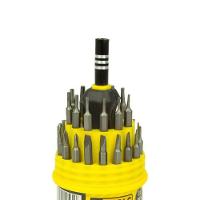 Jogo Chaves Telecom 31 Peças Dtools Cabo Emborrachado Estojo Torx Philips Allen Fenda Triângulo Y U - 2