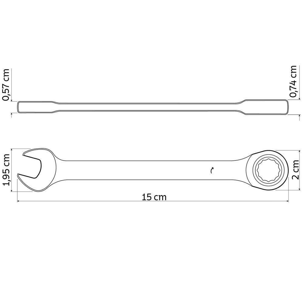 Chave Combinada Com Catraca 9 Mm Tramontina Master Tramontina - 2
