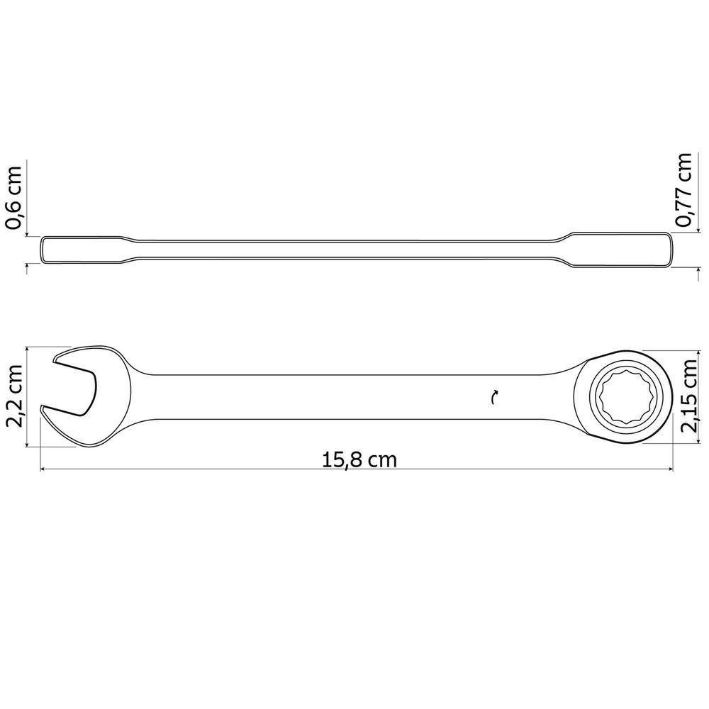 Chave Combinada Com Catraca 10 Mm Tramontina Master Tramontina - 2