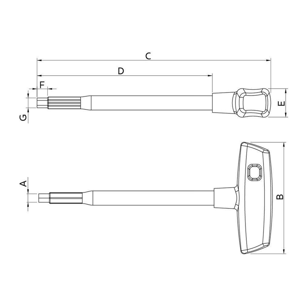 Chave Hexagonal Com Cabo T Isolada Iec 4 Mm Tramontina Pro Tramontina - 2
