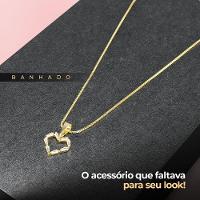 Relogio Feminino Digital Banhado Aço Inox + Colar Coração Moda Casual Qualidade Premium Stras Preto - 8
