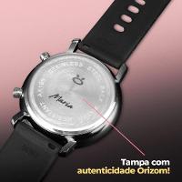 Relogio Feminino Digital Caixa Qualidade Premium Aço Inox Redondo Led Presente Casual Original Preto - 3