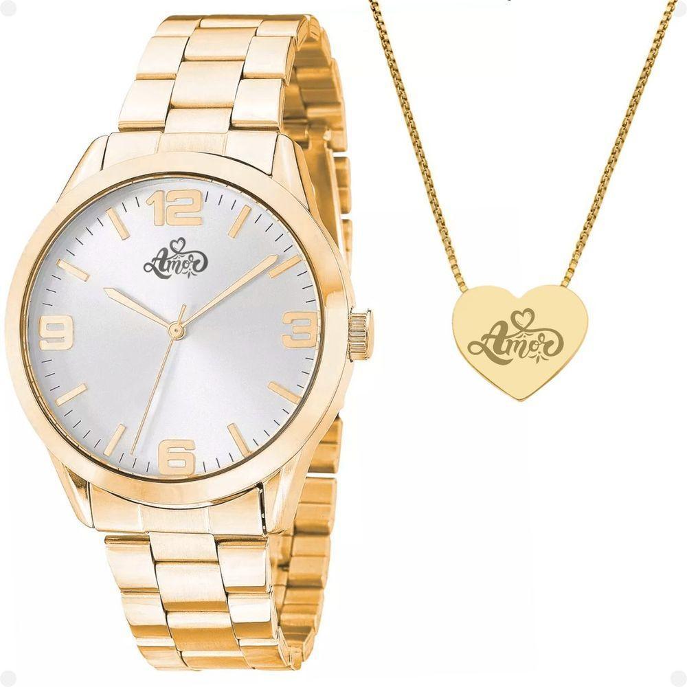Relogio Feminino Dourado Aço Casual Edição Limitada Social Inoxidavel Moda Original Presente - 3