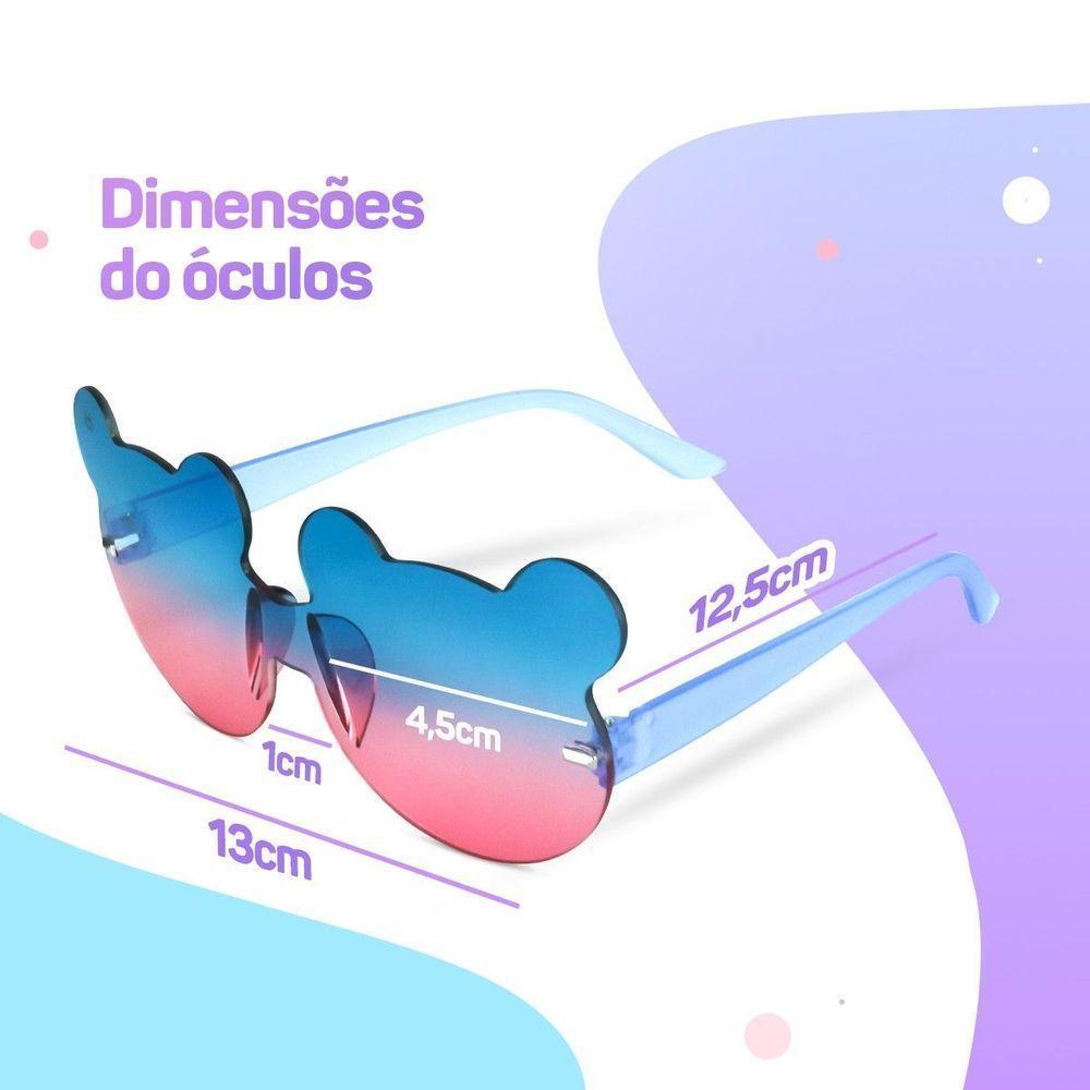 Relogio Digital Infantil Azul Menina Pulseira Oculos Sol Qualidade Premium Pulseira Ajustavel Menina - 5
