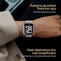 Relogio Feminino Aço Inox Prata + Caixa + Pulseira Pandora Qualidade Premium Presente Original Moda - 2