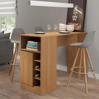 Bancada Ilha Gourmet Para Cozinha 136 X 92cm Mdp Menu Móveis Carvalho - 1