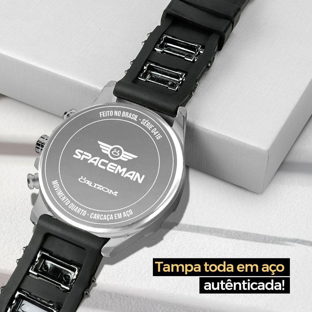 Relogio Masculino Prateado + Pulseira + Cordão Prata Grumet Casual Social Presente Qualidade Premium - 5