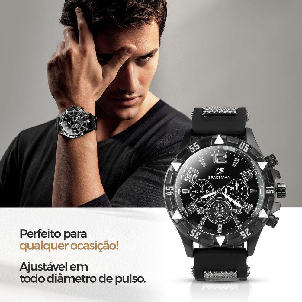 Relogio Masculino Aço Inox + Corrente Cruz + Pulseira Qualidade Premium Pesado Religioso Robusto - 2