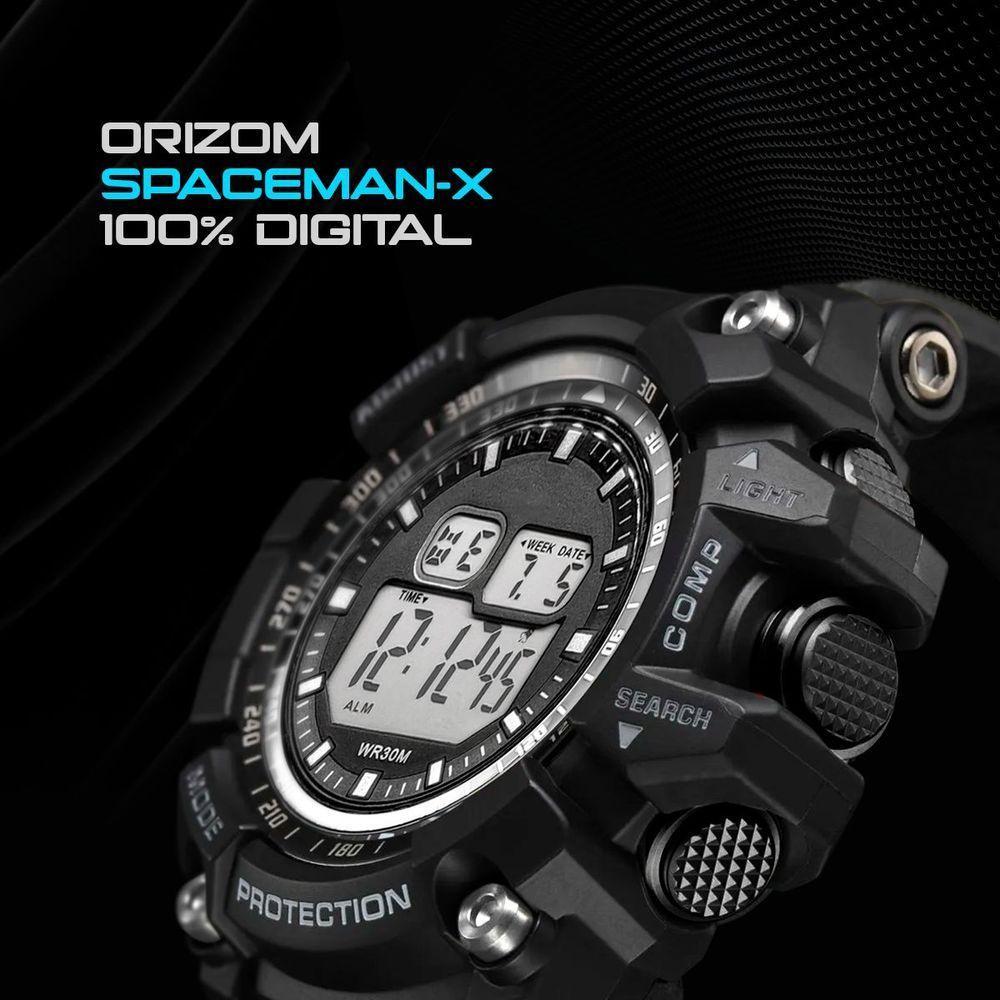 Relógio Masculino Digital Prova Dagua + Relogio Silicone Esportivo Pulseira Ajustavel Original Data - 7