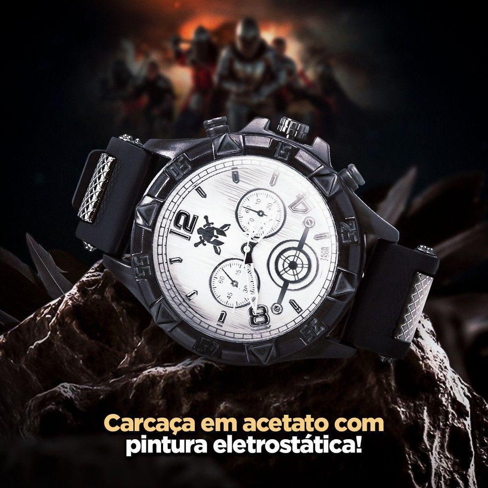 Relogio Preto Aço Inox Masculino Qualidade Premium Silicone Casual Original Social Analogico Branco - 6