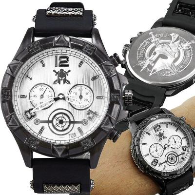 Relogio Preto Aço Inox Masculino Qualidade Premium Silicone Casual Original Social Analogico Branco