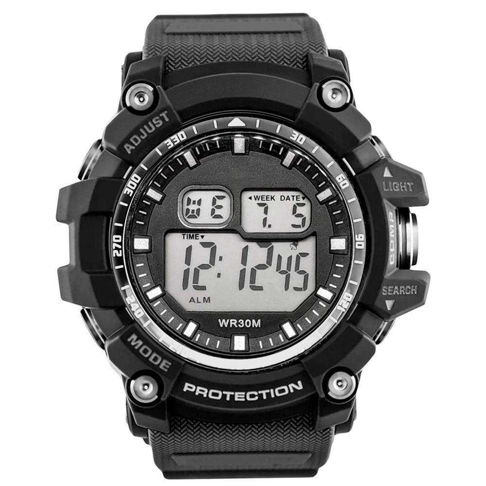 Relogio Prova Dagua Digital Masculino Preto Original + Caixa Original Data Esportivo Cronometro - 7