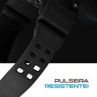 Relogio Prova Dagua Digital Masculino Preto Original + Caixa Original Data Esportivo Cronometro - 6