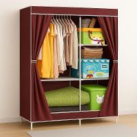 Guarda Roupa Grande 105cm Estante Cabideiro Arara Portatil Multiuso Sapatos Roupas Praia Vermelho Luxo - 2