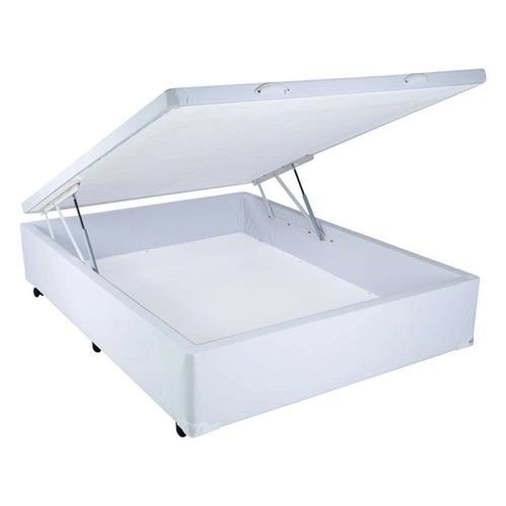 Cama Box Baú Casal Branco - 138x188 - 1
