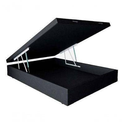 Cama Box Baú Casal Sintético Preto 138x188