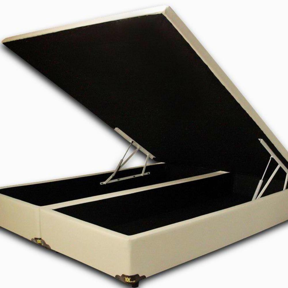 Cama Box Baú Queen Bipartido Suede Bege 158x198 - 3