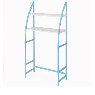 Rack Portatil Organizador 3 Prateleiras Lavanderia Banheiro Utilidades Maquina Lavar Casa Azul