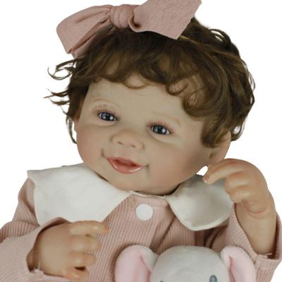 Bebe Reborn Menina Toda Em Silicone De Vinil Macio Artesanal Realista Cabelo Implantado Fio A Fio