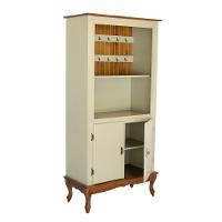 Armário De Cozinha Cantinho Do Café Pés Luiz Xv - Verde Chá Com Base E Tampo E Ripado Imbuia Glazer - 3