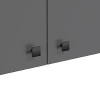 Armário Aéreo Kappesberg Pixel 3 Portas Canela/cinza Sagrado 120cm