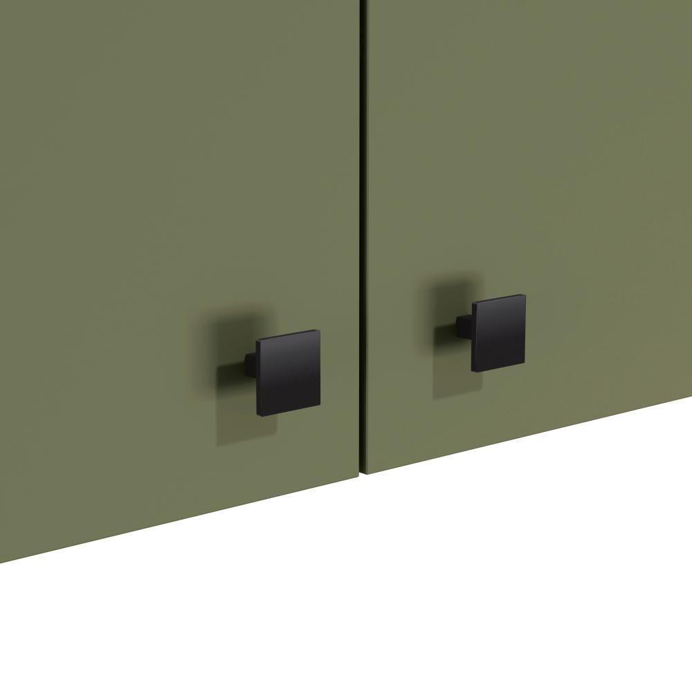 Armário Aéreo Kappesberg Pixel 2 Portas Canela/verde Frevo 80cm - 4