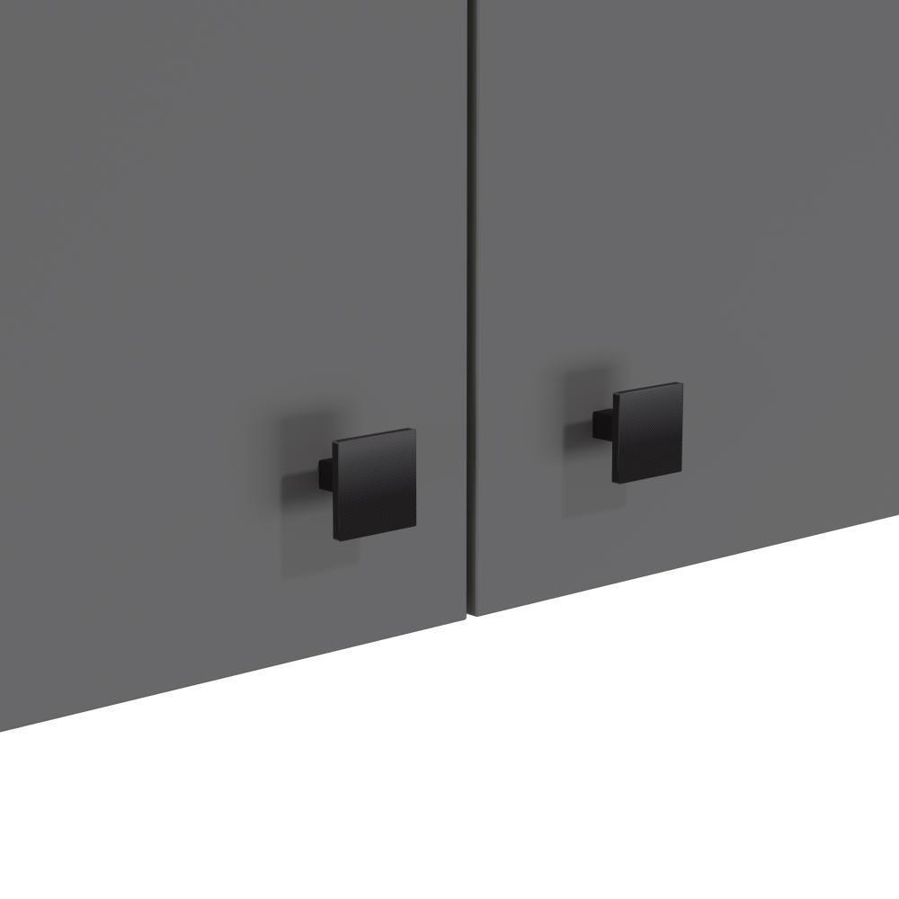 Armário Aéreo Kappesberg Pixel 2 Portas Canela/cinza Sagrado 80cm - 5