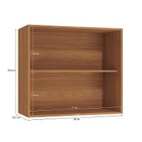 Armário Aéreo Kappesberg Pixel 2 Portas Canela/cinza Sagrado 80cm - 3