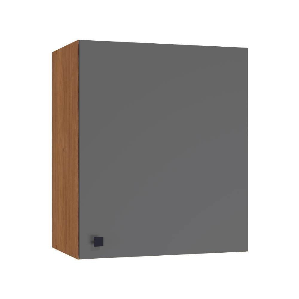 Armário Aéreo Kappesberg Pixel 1 Porta Canela/cinza Sagrado 60cm - 1