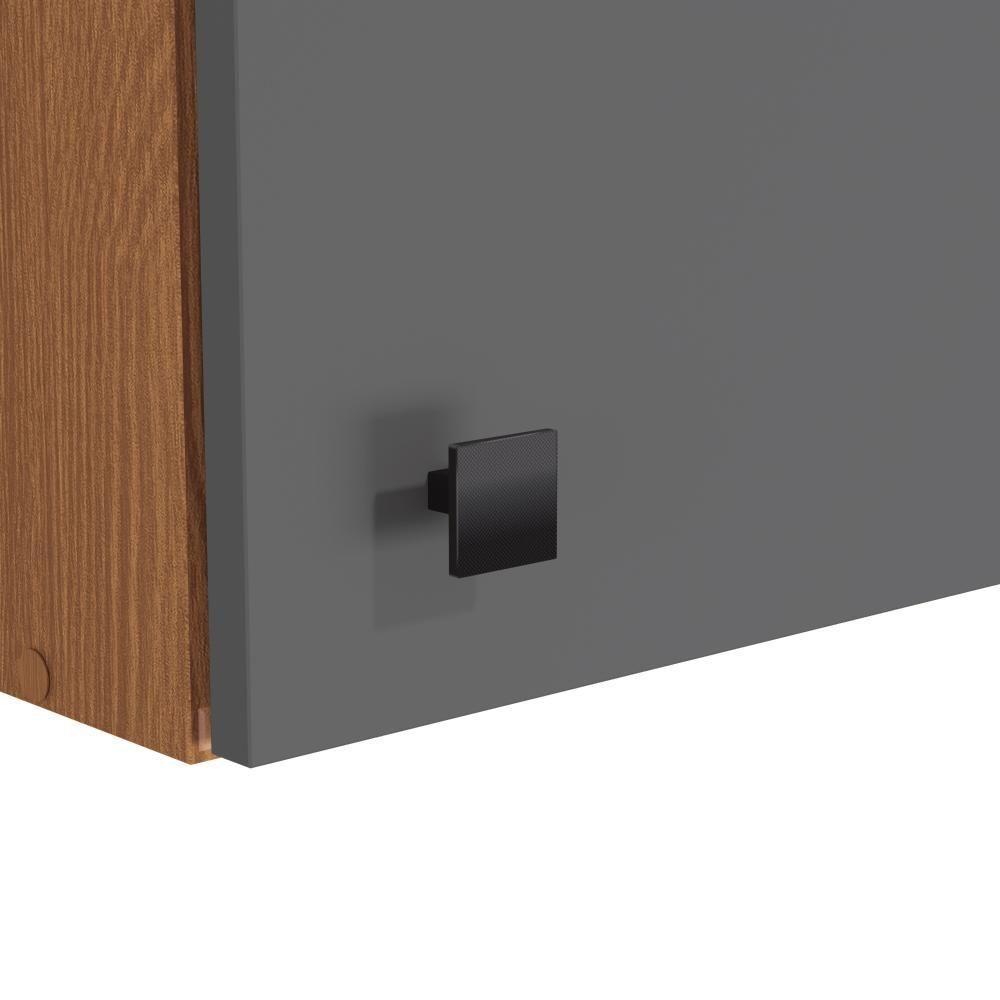 Armário Aéreo Kappesberg Pixel 1 Porta Canela/cinza Sagrado 60cm - 5