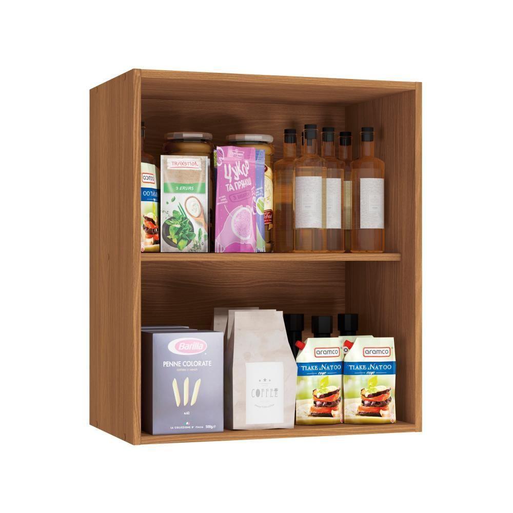 Armário Aéreo Kappesberg Pixel 1 Porta Canela/cinza Sagrado 60cm - 6