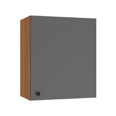 Armário Aéreo Kappesberg Pixel 1 Porta Canela/cinza Sagrado 60cm