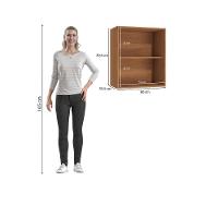 Armário Aéreo Kappesberg Pixel 1 Porta Canela/cinza Sagrado 60cm - 8