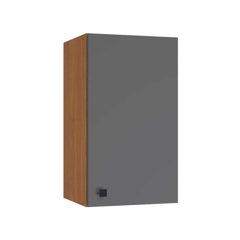 Armário Aéreo Kappesberg Pixel 1 Porta Canela/cinza Sagrado 40cm - 1