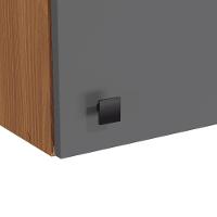 Armário Aéreo Kappesberg Pixel 1 Porta Canela/cinza Sagrado 40cm - 3