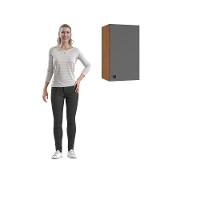 Armário Aéreo Kappesberg Pixel 1 Porta Canela/cinza Sagrado 40cm - 8