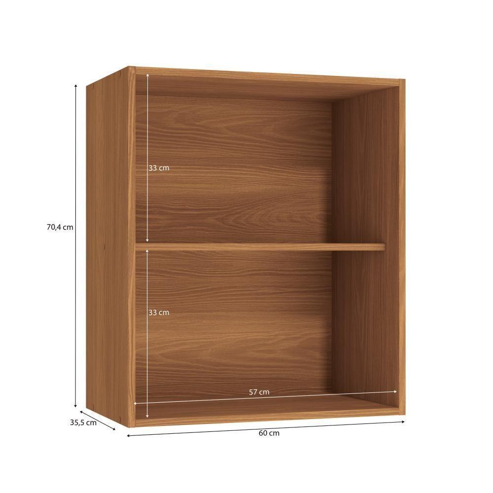 Armário Aéreo Kappesberg Pixel 1 Porta Canela 60cm - 6