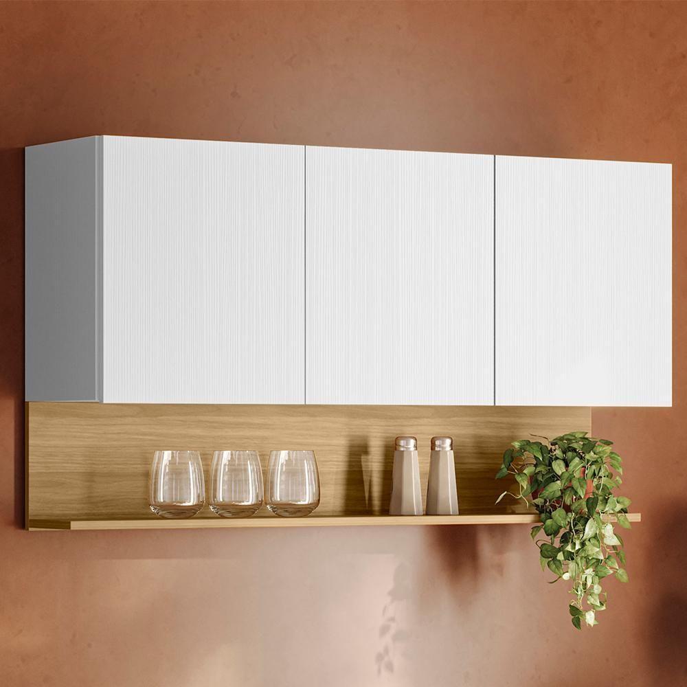 Armario Aereo 3 Portas 120 Cm Line Ktp Supremo Cp Freijo - 2