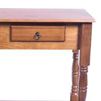 Aparador Para Sala Rústico Com 2 Gavetas 1 Prateleira Pés Torneados - Imbuia Glazer