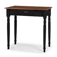 Aparador Para Sala Rústico 1 Gaveta Com Pés Torneados - Preto Laca Com Tampo Imbuia Glazer - 2