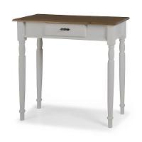 Aparador Para Sala Rústico 1 Gaveta Com Pés Torneados - Nude Laca Com Tampo Imbuia Glazer - 2