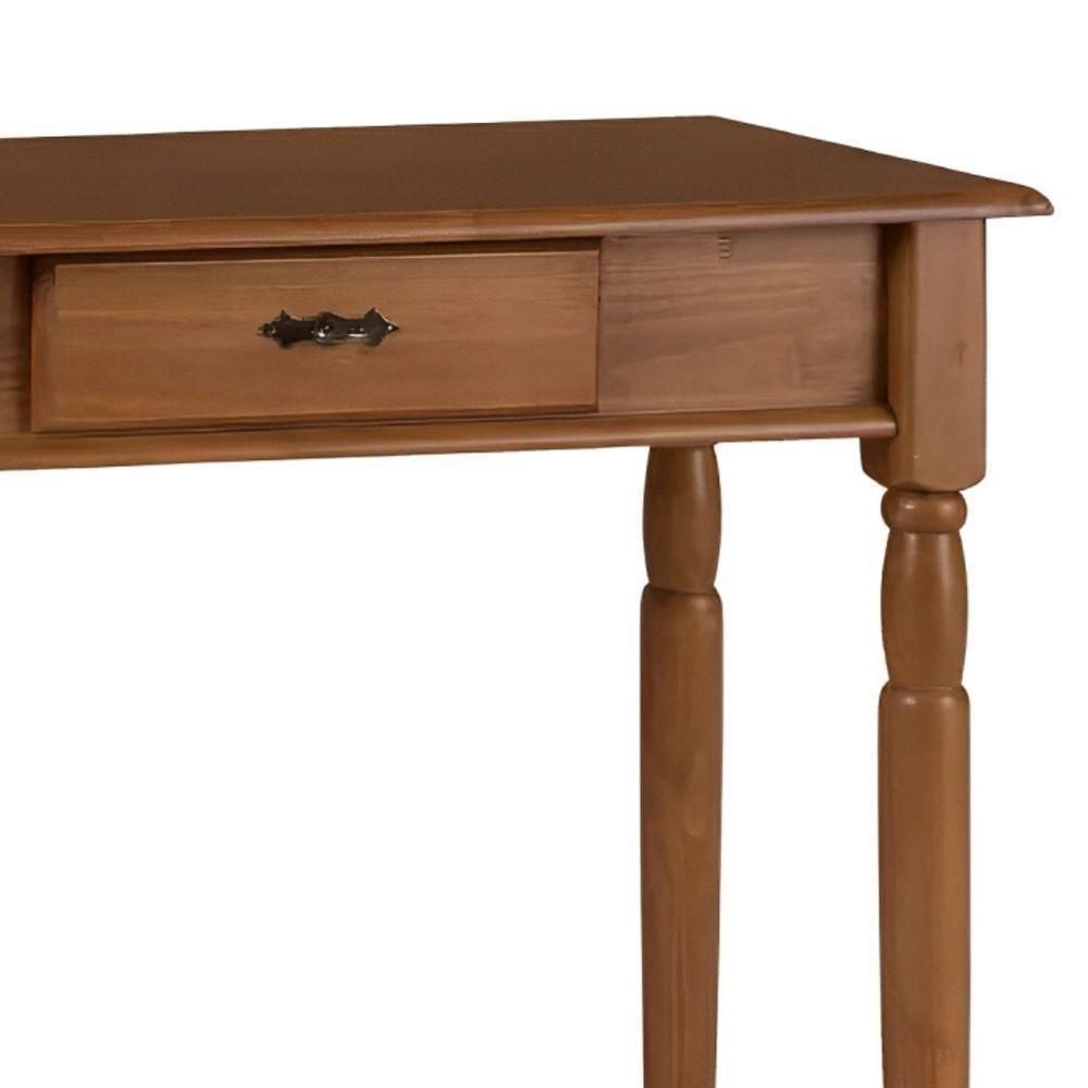 Aparador Para Sala Rústico 1 Gaveta Com Pés Torneados - Imbuia Glazer - 3