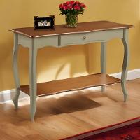 Aparador Para Sala Com 1 Gaveta E Prateleira Pés Luiz Xv - Verde Chá Com Tampo E Prateleira Imbuia Glazer - 1