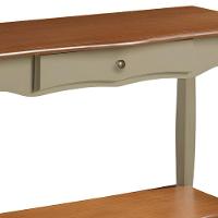 Aparador Para Sala Com 1 Gaveta E Prateleira Pés Luiz Xv - Verde Chá Com Tampo E Prateleira Imbuia Glazer - 3