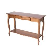 Aparador Para Sala Com 1 Gaveta E Prateleira Pés Luiz Xv - Imbuia Glazer - 2