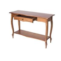 Aparador Para Sala Com 1 Gaveta E Prateleira Pés Luiz Xv - Imbuia Glazer - 3