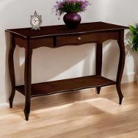 Aparador Para Sala Com 1 Gaveta E Prateleira Pés Luiz Xv - Pinhão - 1