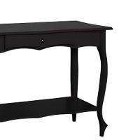 Aparador Para Sala Com 1 Gaveta E Prateleira Pés Luiz Xv - Preto Laca - 2