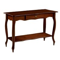 Aparador Para Sala Com 1 Gaveta E Prateleira Pés Luiz Xv - Castanho Envelhecido - 2